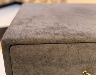 Modern Luxury Split-Design Velvet Bed with Attached Side Tables