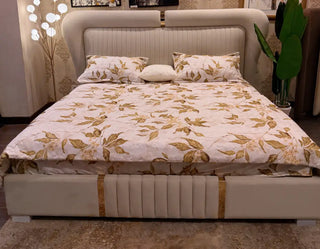 Modern Boucle Upholstered Luxury Bed