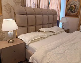 Luxury Boucle Upholstered Bed Set
