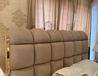 Luxury Boucle Upholstered Bed Set