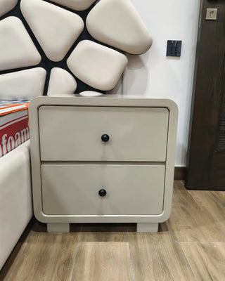 Modern Upholstered Bed Set with Side Tables & Dressing