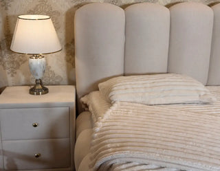Luxury Bubble Bed Set with Side Tables & Mirror