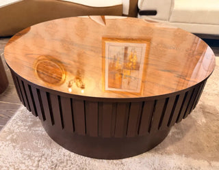 Modern Round High Gloss Coffee Table | Luxury Centre Table