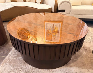 Modern Round High Gloss Coffee Table | Luxury Centre Table