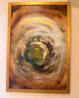 Abstract Swirl & Vortex Textured Wall Art Frame