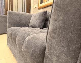 Modern Tufted Velvet 3-2-1 Seater Sofa Set (Steel Blue)