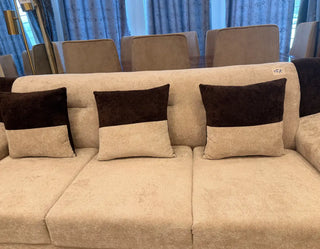 Modern Boucle Sofa with Adjustable Armrests & Wooden Base