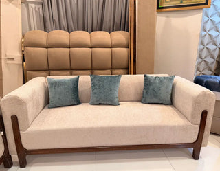Modern Shiny Boucle 3-2-1 Seater Sofa Set