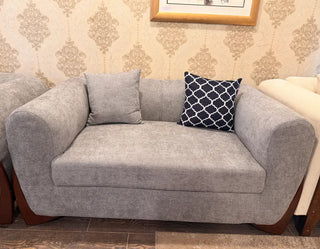 Luxury 3-2-1 Jute Boucle Sofa Set