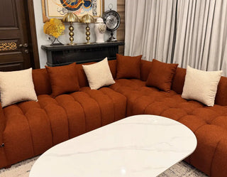 Luxury 6 Seater Boucle Sofa Set – Premium Comfort & Modern Design
