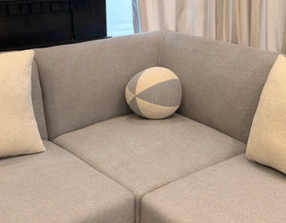 Boucle Fabric L-Shape Sofa Set