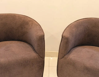 Modern Luxury Velvet Accent Chairs - Pair of 2 | Cozy Living Room & Office Lounge Chairs