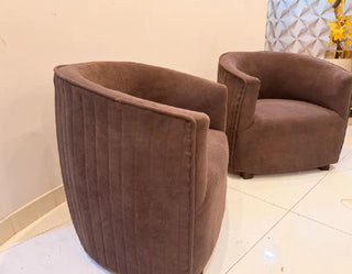Modern Luxury Velvet Accent Chairs - Pair of 2 | Cozy Living Room & Office Lounge Chairs