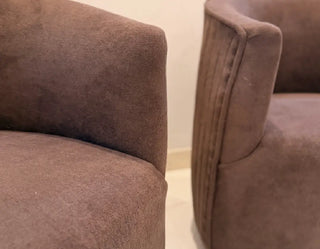 Modern Luxury Velvet Accent Chairs - Pair of 2 | Cozy Living Room & Office Lounge Chairs