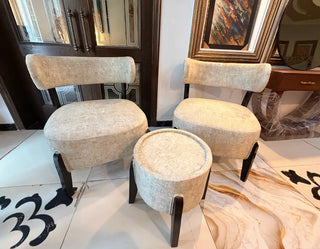 Modern Accent Chairs Set with Matching Table