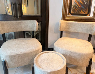 Modern Accent Chairs Set with Matching Table