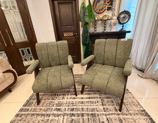 Sage Green Fabric Accent Chair