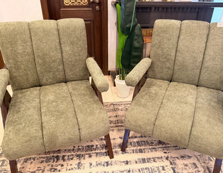 Sage Green Fabric Accent Chair