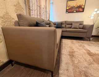 Modern Leather L-Shape Corner Sofa