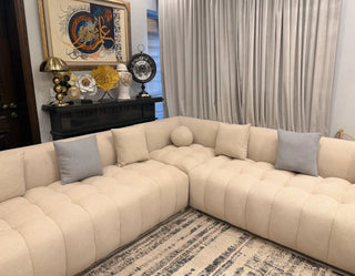 Luxury Bubble Boucle L-Shape Sofa Set – Modern Living Room Furniture