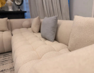 Luxury Bubble Boucle L-Shape Sofa Set – Modern Living Room Furniture