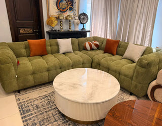 Sage Green 6 Seater Sofa