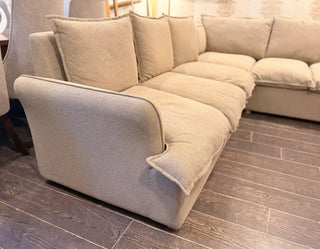 Boucle L-Shaped Cloud Corner Sofa – Premium Comfort & Modern Design