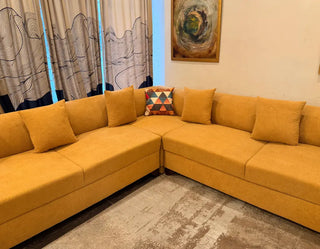 Boucle L-Shaped Corner Sofa – Premium Comfort & Elegant Design