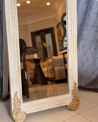 Arched Carved Full Length Mirror