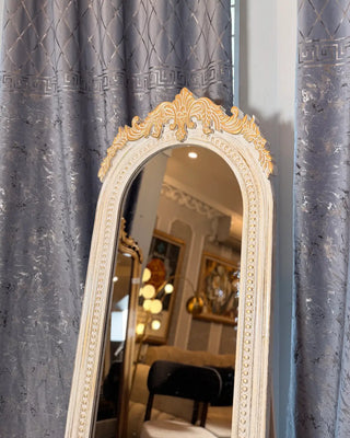 Arched Carved Full Length Mirror