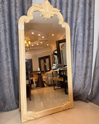 Vintage Carved Full Length Mirror