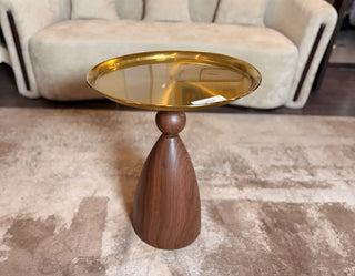 Golden Top Accent Table