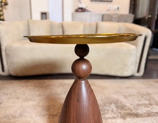Golden Top Accent Table