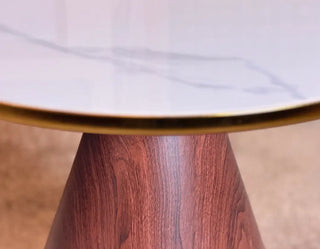 Round Marble Top Accent Table