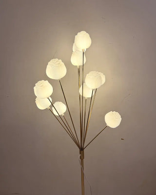 Modern Rose Floral LED Floor Lamp | Standing Light for Living Room Decor