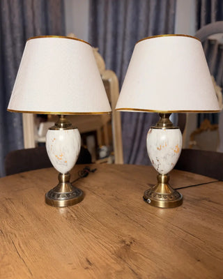 Classic Bedside Table Lamps Set