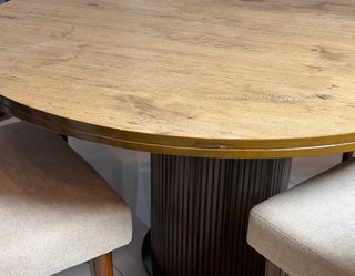 Round Wooden Sheet Dining Table Set